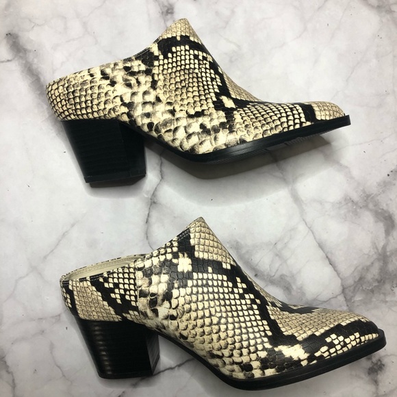 Call it spring womens vegan snake print mules 6.5 - Picture 8 of 12